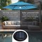 Best Choice Products 10ft 360° Rotating Cantilever Easy Auto Open Patio Umbrella w/ Solar LED Lights